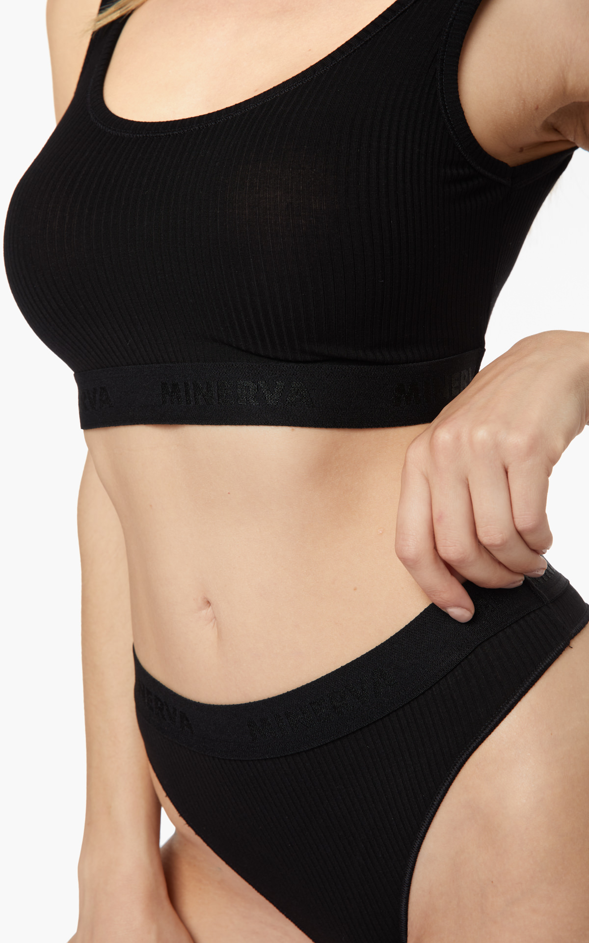 Woman Underwear Bras Cozy Rib Women's Top with Logo Underband w